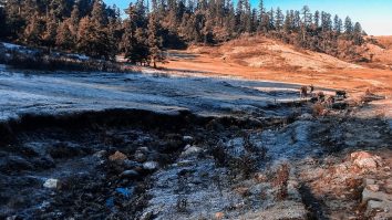 Open meadow and forest in Khaptad National Park.