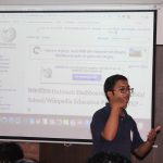 A computing editathon at Kathmandu University in 2017.