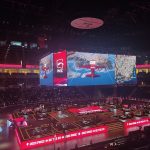 Large screens and spectators at a PUBG Mobile tournament in Istanbul.
