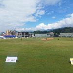 Mulpani cricket stadium in 2023; not a photograph of the 2027 tournament..